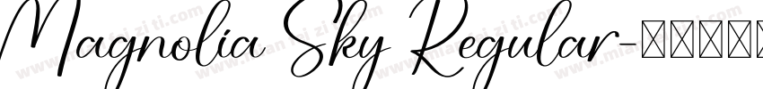 Magnolia Sky Regular字体转换